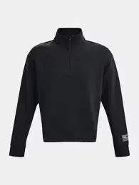 Sweatshirt UA Summit Knit 1/2 Zip-BLK - unisex