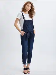 Tmav modr dmsk slim fit dny s laclem - Dmsk