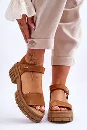 Women's Suede Sandals Big Star
