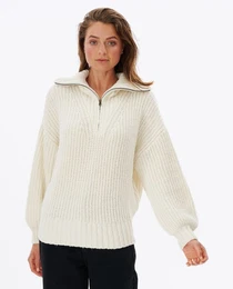 Sweater SEEKER 1/4 ZIP Bone
