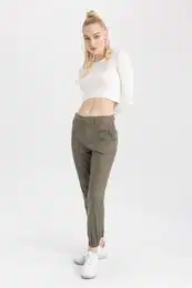 Jogger Standard Fit Gabardine Trousers