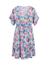 Light blue floral dress - Women