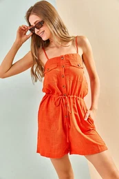 Women's Half Pops Shorts Overalls