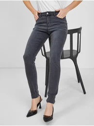 Grey Womens Skinny Fit Jeans - enske