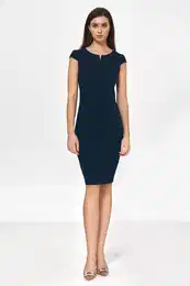 Woman's Dress S225 Navy Blue