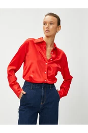 Satin Long Sleeve Shirt