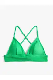 Bikiny Top Bralette Cross Strap Kryt Texturou