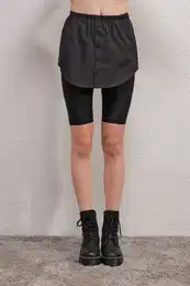 1888 Sweatshirt Sweater Six Shirt Skirt - Black