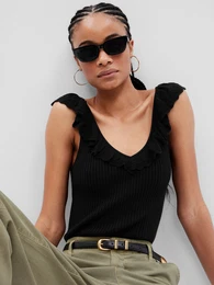 Knitted Tank Top - Women