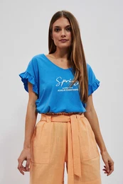 Marisse Women's T-Shirt L-Ts-4078 Fresh Blue