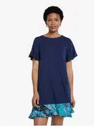 Dark Blue Minidress Vest Kali - Women