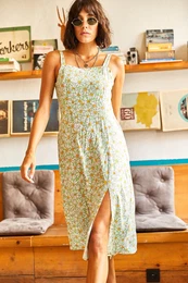 enska meta beli halterneck, razplamtena tkana obleka z zadrgo in reo