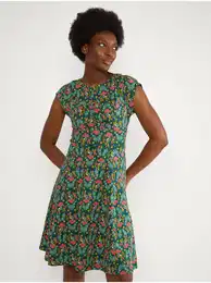 Green women's floral dress Ringelreih - Women