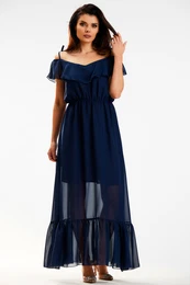 Woman's Dress A573 Navy Blue