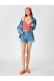 80. leta Denim kratke hlače za dame image
