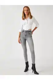High Waisted Jeans Skinny Legs - Carmen Jean