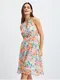 Red-cream women's floral dress ORSAY