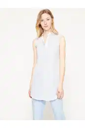 Women's Blue Striped Tunic