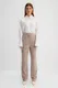 Trendyol X Kevser Sarıoğlu Mink High Waist Woven Trousers