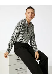 Long Sleeve Chain Patterned Shirt