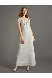 Women's V-Neck Dress Evening Dress