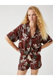 Patterned Tassel Detailed Shorts