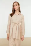 Rjava Dolga Bluza za dame image