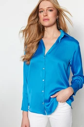 Sax-Weave Satin Shirts