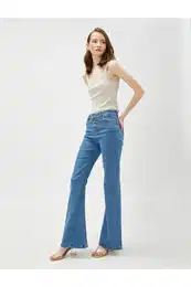 Flared Leg Dny s vysokm pasem - Victoria Slim Jean