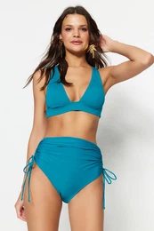 oljni tunel Bikini dno z visokim pasom z rednimi nogami