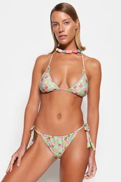 cvetlini vzorni tunel Bikini dno z visokimi nogami