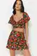Trendyol 100% Cotton Blouse and Shorts Set with Fruit Patterned Woven Accessories