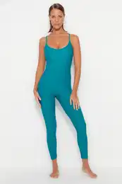 Oil Round Neck Regular Leg Surfing Swimwear