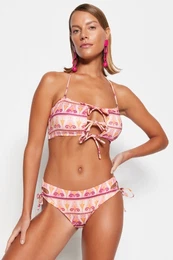 etnini vzorni trakovi kravata bikini vrh