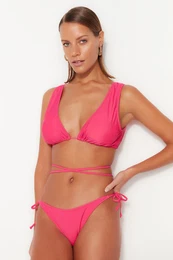 Fuchsia Trikotnik kravata Bikini Vrh