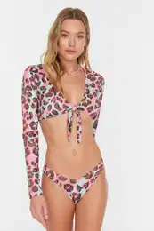 Bikini spodnji del Leopard print