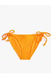 Brazilsk Bikiny Spodn dl Zkladn Texturovan Bon kravata Detail