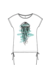 Marisse Women's T-Shirt L-Ts-4094 White
