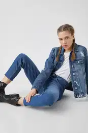 Women's Medium Indigo Pants 1 Yak47578Md