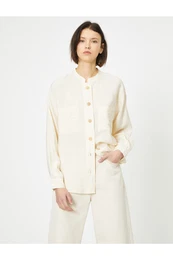 Button Detailed Long Sleeve Shirt