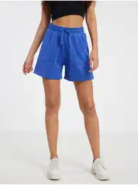 Blue Ladies Tracksuit Shorts Paris - Ladies