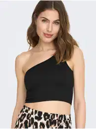 Black Womens Crop Top Top Gven - Women