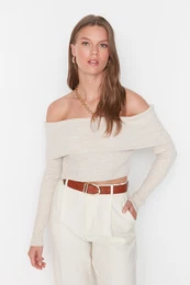 Stone Crop Carmen ovratnik Pletenine pulover