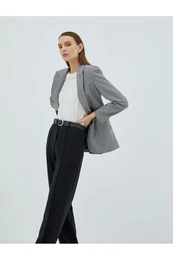 Blazer Jacket Double Buttoned Pocket Detailed