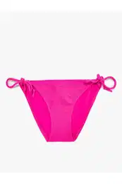 Brazilsk Bikiny Spodn dl Zkladn Texturovan Bon kravata Detail