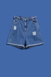 Marisse Women's Shorts L-Sh-4004 Blue