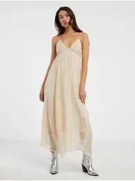 Beige women's maxi dress Phoenix - Women