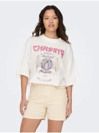 White Women's Oversize T-Shirt Lucy - Women