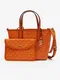 Orange Women's Patterned Handbag Michael Kors XS Open Tote - Women