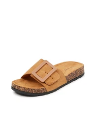 Brown Suede Slippers for Women - Women